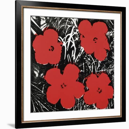 Flowers (Red), 1964-Andy Warhol-Framed Art Print