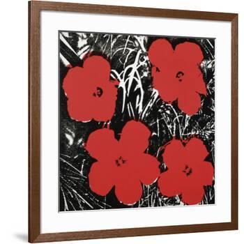 Flowers (Red), 1964-Andy Warhol-Framed Art Print