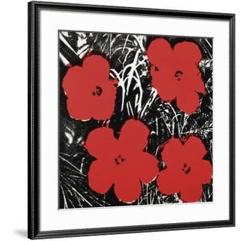Flowers (Red), 1964-Andy Warhol-Framed Art Print