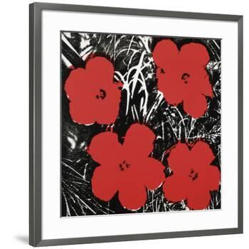 Flowers (Red), 1964-Andy Warhol-Framed Art Print