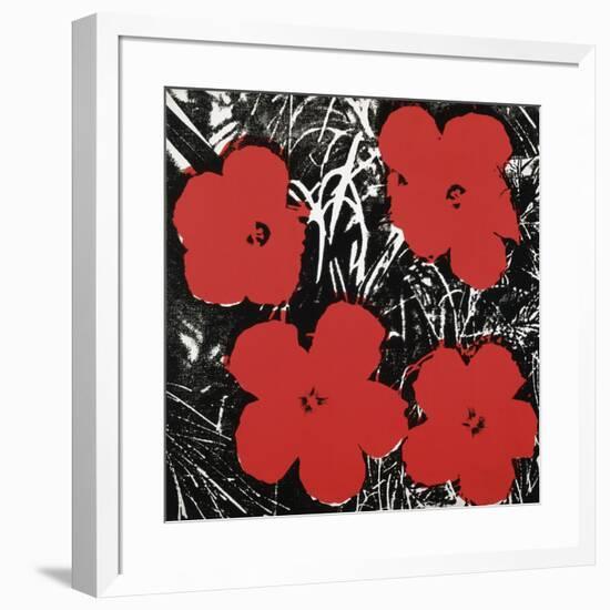 Flowers (Red), 1964-Andy Warhol-Framed Art Print