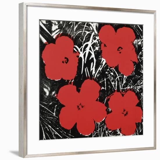 Flowers (Red), 1964-Andy Warhol-Framed Art Print