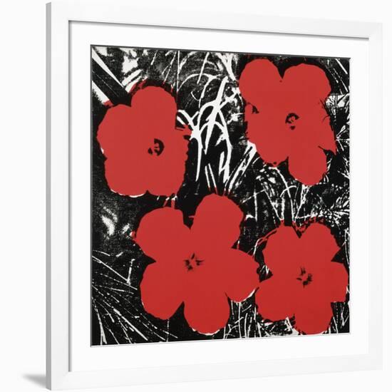 Flowers (Red), 1964-Andy Warhol-Framed Art Print