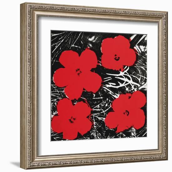 Flowers (Red), c.1964-Andy Warhol-Framed Art Print