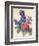 Flowers, Roses and Larkspur-Camile de Chanteraine-Framed Giclee Print