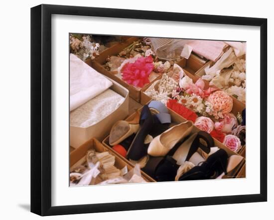 Flowers, Shoes and Other Accessories at Dior's Studio-Loomis Dean-Framed Photographic Print