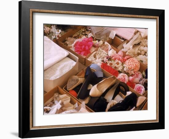 Flowers, Shoes and Other Accessories at Dior's Studio-Loomis Dean-Framed Photographic Print