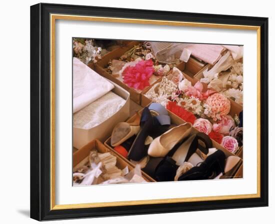 Flowers, Shoes and Other Accessories at Dior's Studio-Loomis Dean-Framed Photographic Print