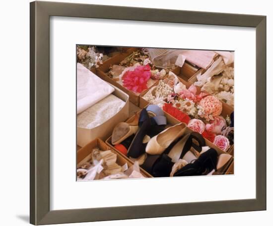 Flowers, Shoes and Other Accessories at Dior's Studio-Loomis Dean-Framed Photographic Print