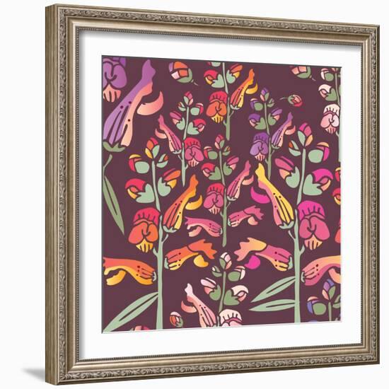 Flowers, Snapdragon Color-Belen Mena-Framed Giclee Print