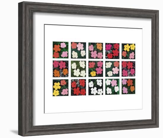 Flowers (various), 1964 - 1970-Andy Warhol-Framed Art Print