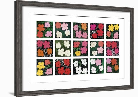 Flowers (various), 1964 - 1970-Andy Warhol-Framed Art Print