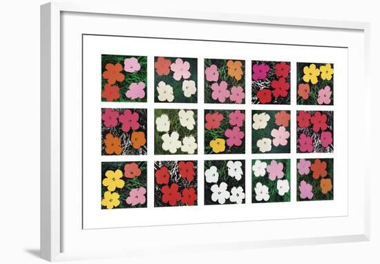 Flowers (various), 1964 - 1970-Andy Warhol-Framed Art Print