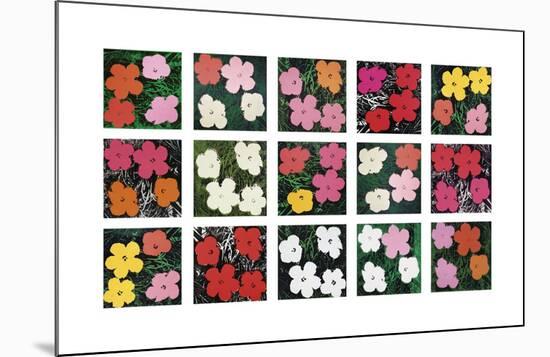 Flowers (various), 1964 - 1970-Andy Warhol-Mounted Giclee Print