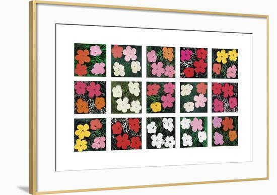 Flowers (various), 1964 - 1970-Andy Warhol-Framed Giclee Print