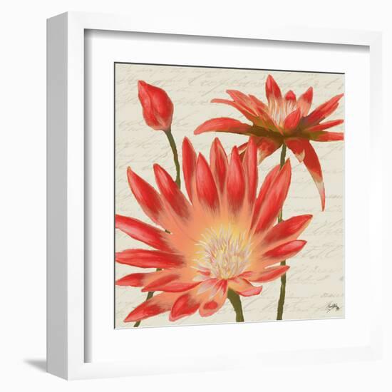 Flowers with Script I-Elizabeth Medley-Framed Art Print