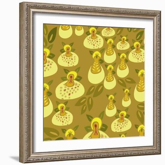 Flowers, Zapatitos Color-Belen Mena-Framed Giclee Print