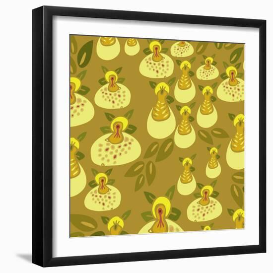 Flowers, Zapatitos Color-Belen Mena-Framed Giclee Print