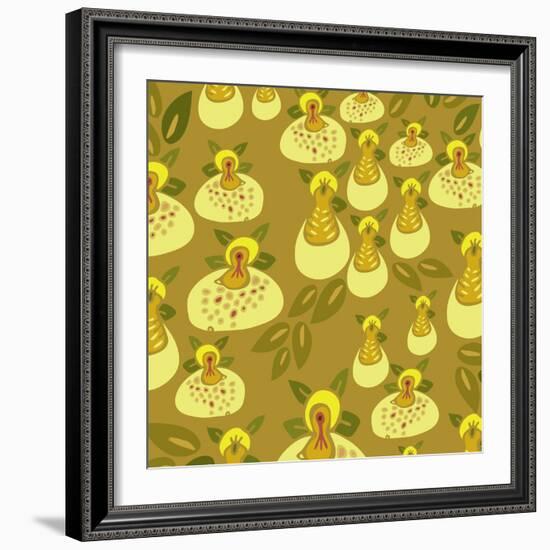 Flowers, Zapatitos Color-Belen Mena-Framed Giclee Print