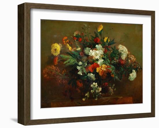 Flowers-Eugene Delacroix-Framed Giclee Print