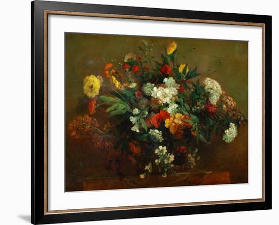 Flowers-Eugene Delacroix-Framed Giclee Print