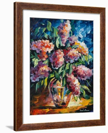 Flowers-Leonid Afremov-Framed Art Print