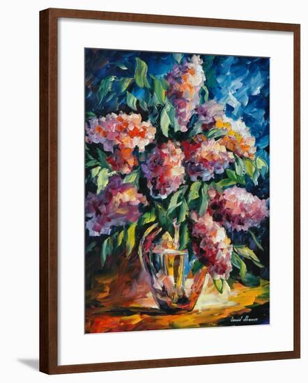 Flowers-Leonid Afremov-Framed Art Print