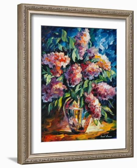 Flowers-Leonid Afremov-Framed Art Print