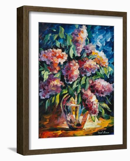 Flowers-Leonid Afremov-Framed Art Print