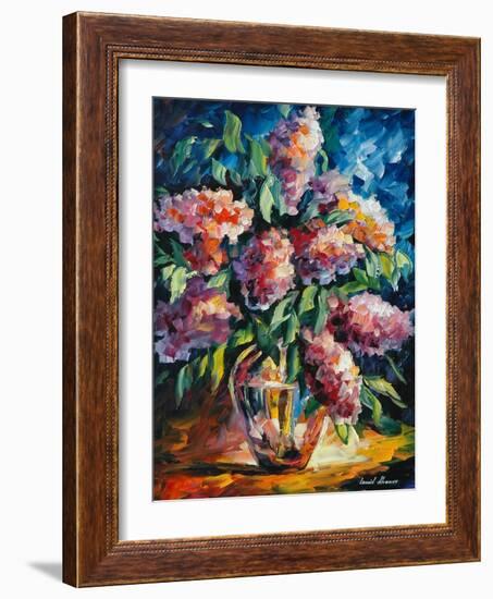 Flowers-Leonid Afremov-Framed Art Print