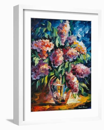 Flowers-Leonid Afremov-Framed Art Print