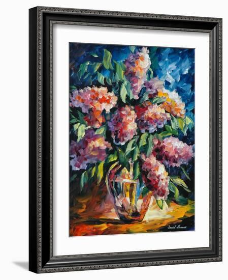 Flowers-Leonid Afremov-Framed Art Print