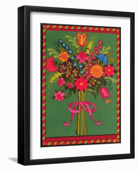 Flowers-Ditz-Framed Giclee Print