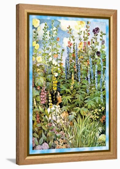 Flowers-Jessie Willcox-Smith-Framed Stretched Canvas