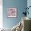 Flowery Dreams I-Blue Fish-Framed Art Print displayed on a wall