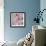 Flowery Dreams I-Blue Fish-Framed Art Print displayed on a wall