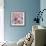 Flowery Dreams II-Blue Fish-Framed Art Print displayed on a wall