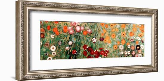 Flowery Garden Detail-Gustav Klimt-Framed Art Print