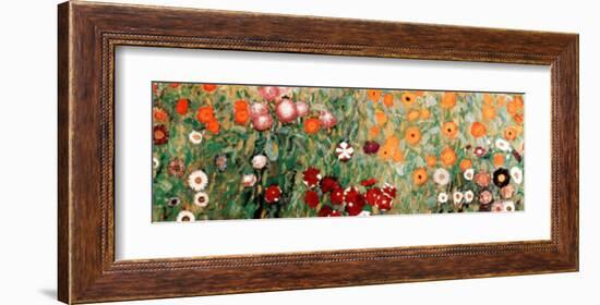 Flowery Garden Detail-Gustav Klimt-Framed Art Print