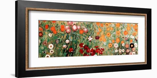 Flowery Garden Detail-Gustav Klimt-Framed Art Print