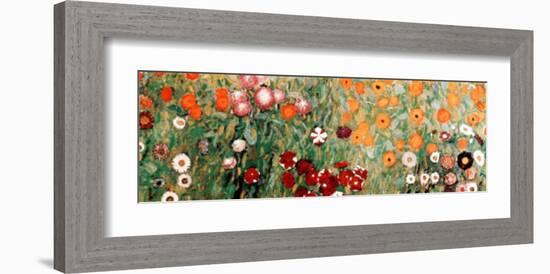 Flowery Garden Detail-Gustav Klimt-Framed Art Print