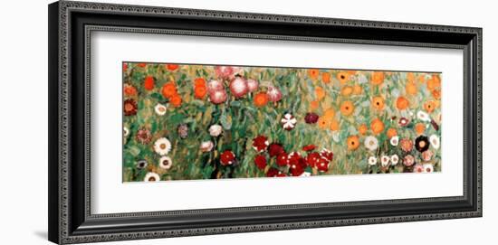 Flowery Garden Detail-Gustav Klimt-Framed Art Print