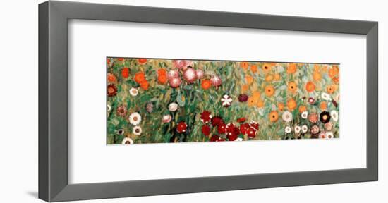 Flowery Garden Detail-Gustav Klimt-Framed Art Print