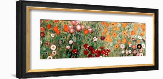 Flowery Garden Detail-Gustav Klimt-Framed Art Print