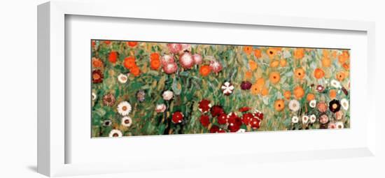 Flowery Garden Detail-Gustav Klimt-Framed Art Print