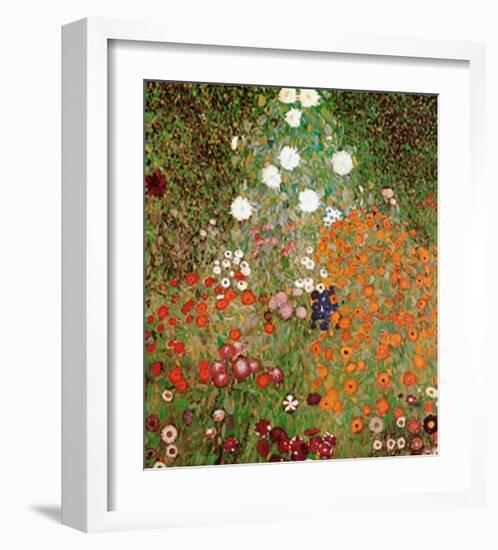 Flowery Garden-Gustav Klimt-Framed Art Print