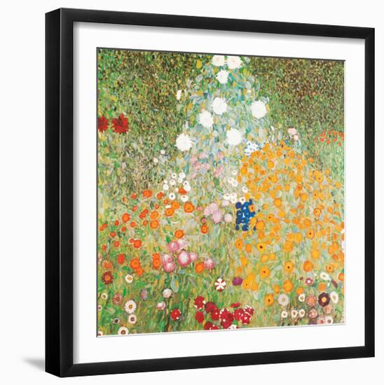 Flowery Garden-Gustav Klimt-Framed Art Print