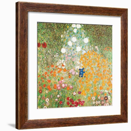 Flowery Garden-Gustav Klimt-Framed Art Print