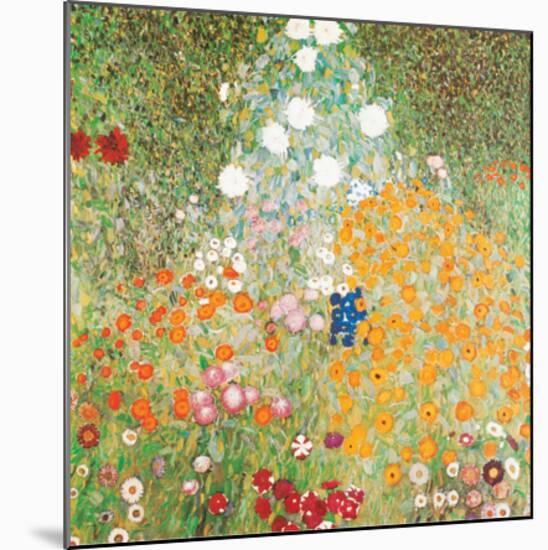 Flowery Garden-Gustav Klimt-Mounted Art Print