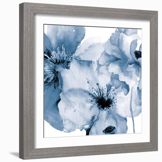 Flowing Flowers 2-Victoria Brown-Framed Art Print